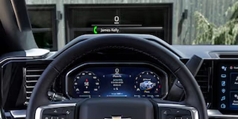 The instrument panel of the 2026 Chevrolet Silverado 2500 HD in Northampton, MA