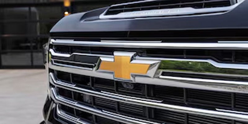 The Chevy emblem on the 2026 Chevrolet Silverado 2500 HD in Northampton, MA