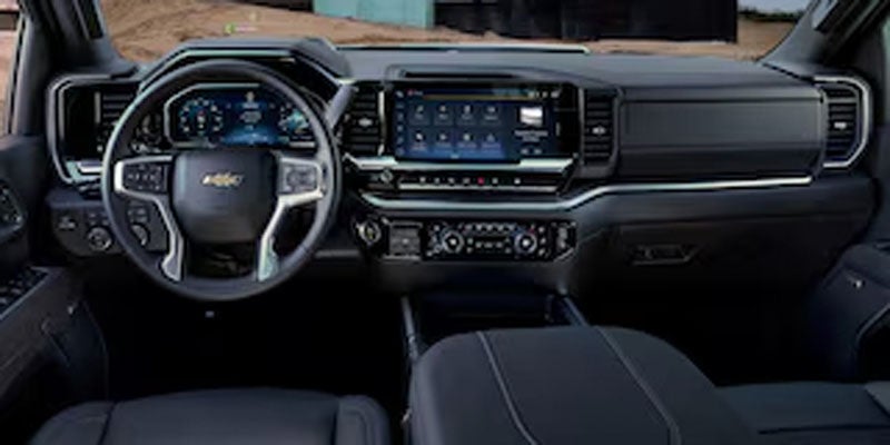 The interior of the 2026 Chevrolet Silverado 2500 HD in Northampton, MA