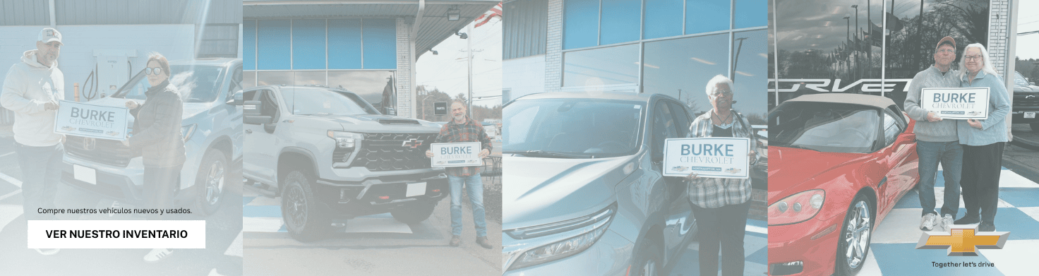 Three_images_of_people_holding__Burke__signs_in_front_of_different_vehicles